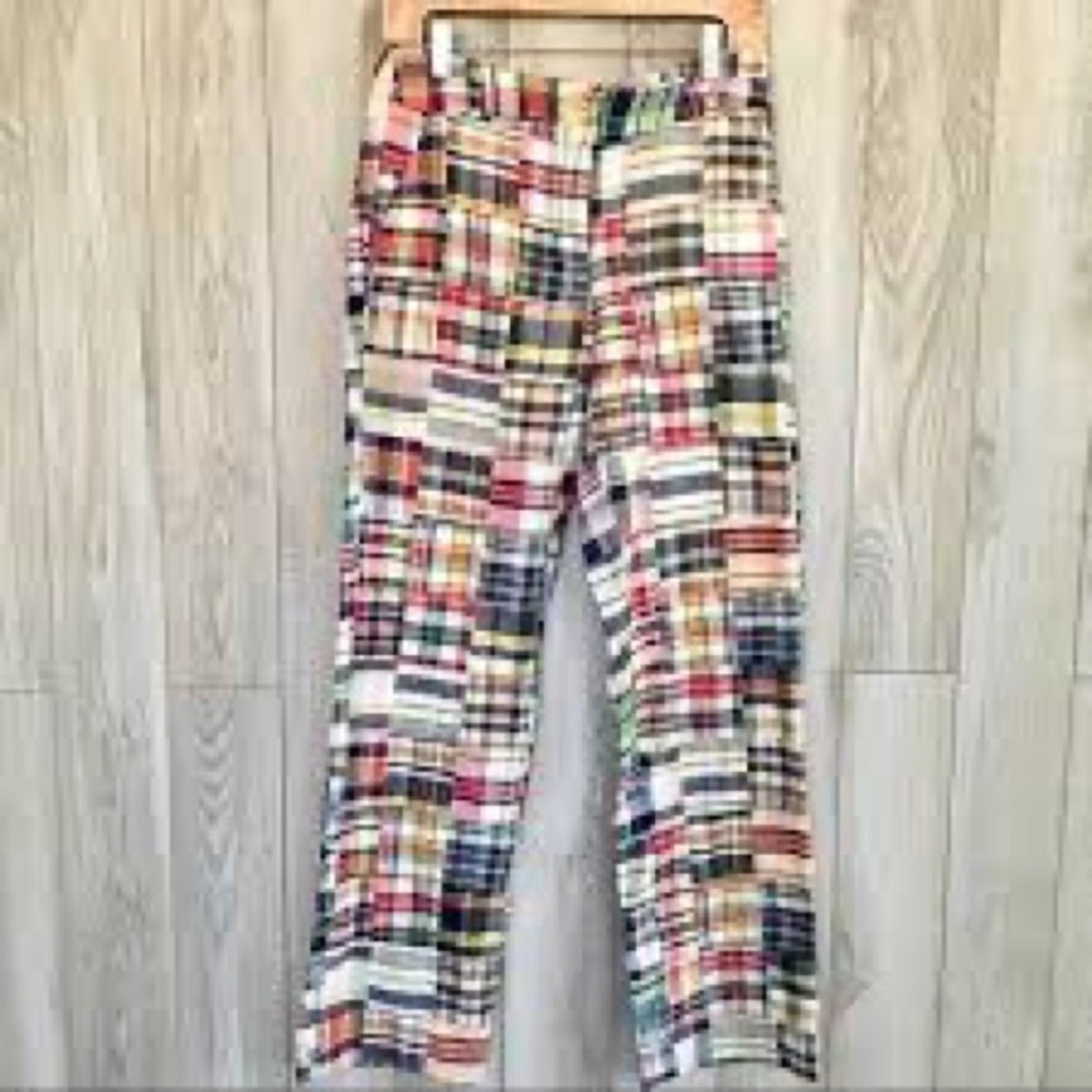 ISO/WTB J. Crew Madras Plaid Pants 12, 14, 16